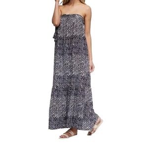 Tavik Black and White Strapless Maxi Dress size XS